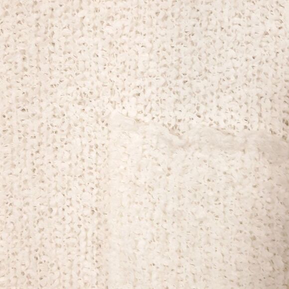 Versona Sheer Sweater Size X-Large Lacey Pullover Open Knit Layering Cream - Picture 12 of 16